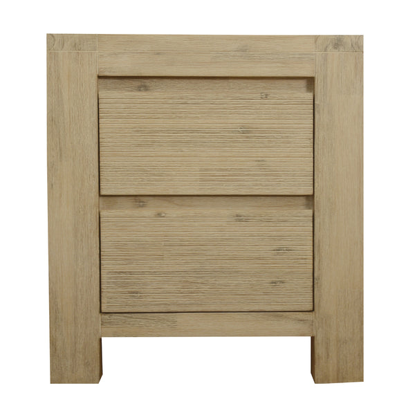 Natalie Bedside Table Brushed Smoke Grey