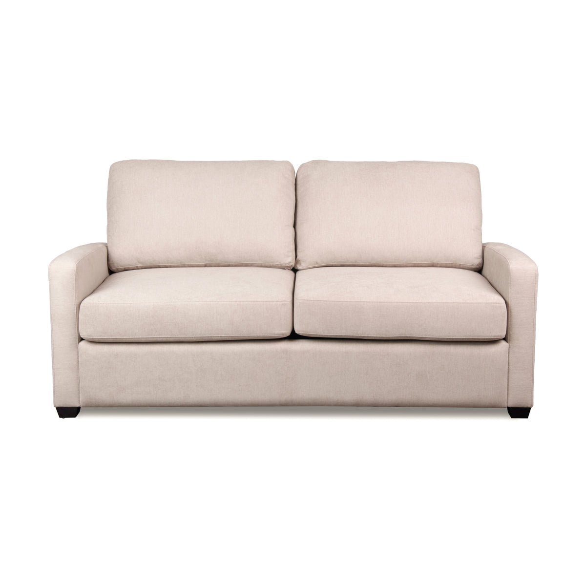 Nathan  Fabric Sofa Double Bed Lounge Couch Memory Foam Mattress Nouget Beige