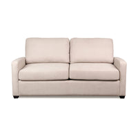 Nathan  Fabric Sofa Double Bed Lounge Couch Memory Foam Mattress Nouget Beige