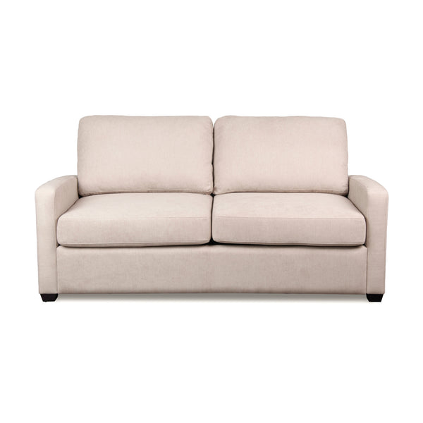 Nathan  Fabric Sofa Double Bed Lounge Couch Memory Foam Mattress Nouget Beige
