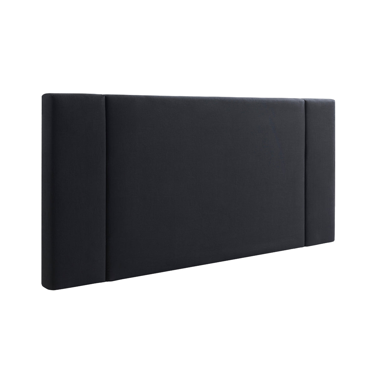 New Jersey 282cm Linen Bedhead Wide Black