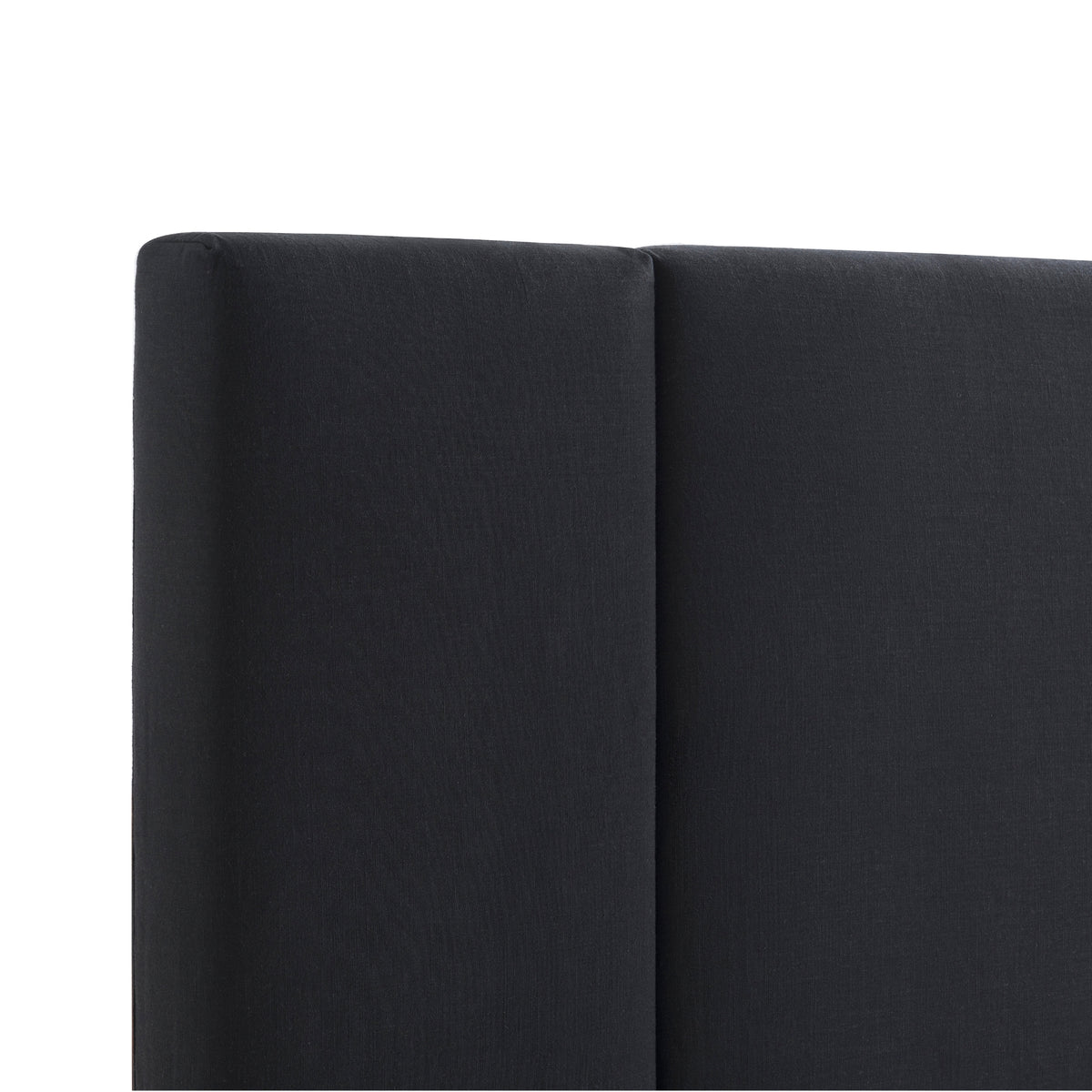 New Jersey 282cm Linen Bedhead Wide Black