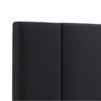New Jersey 282cm Linen Bedhead Wide Black