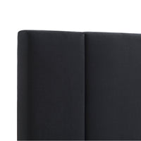 New Jersey 282cm Linen Bedhead Wide Black