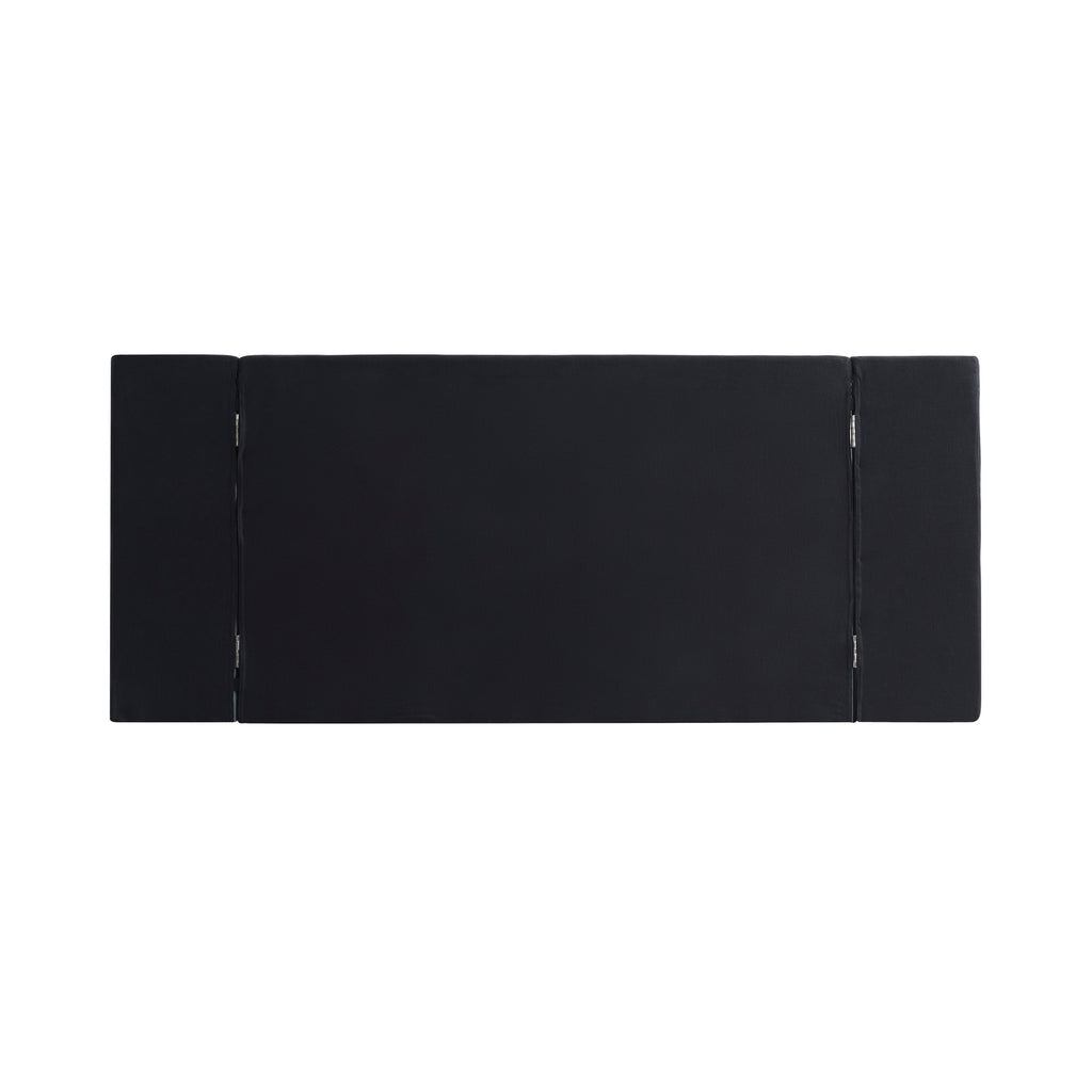 New Jersey 282cm Linen Bedhead Wide Black