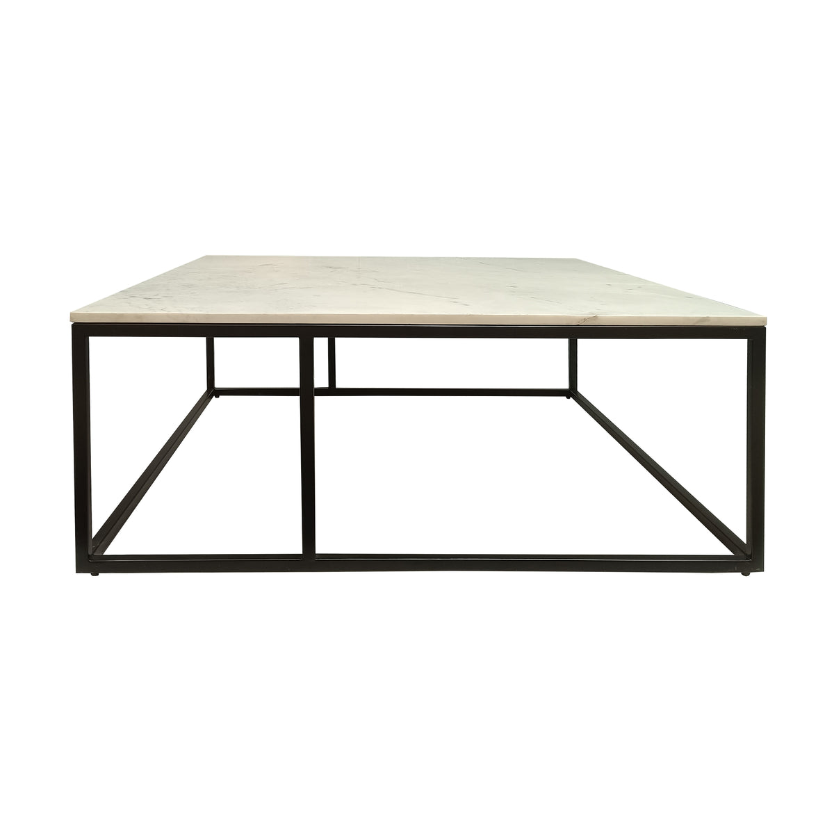 Nomad 100cm Square Marble Coffee Table White