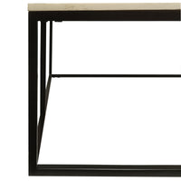 Nomad 100cm Square Marble Coffee Table White