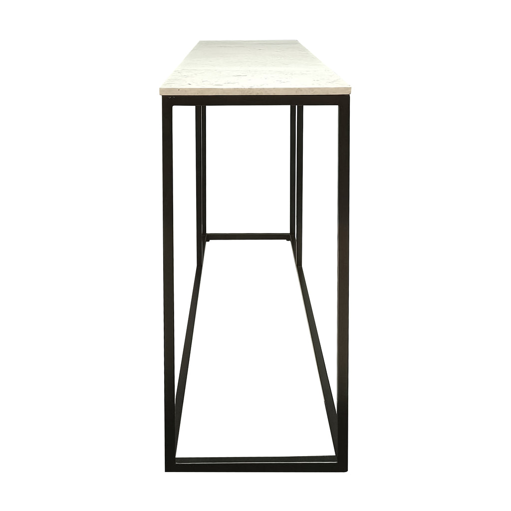 Nomad 130cm Marble Console Table White