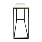 Nomad 130cm Marble Console Table White