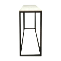 Nomad 130cm Marble Console Table White