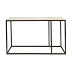 Nomad 130cm Marble Console Table White