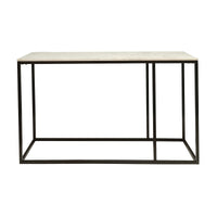 Nomad 130cm Marble Console Table White