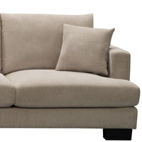 Nordic 5 Seater Modular Corner Sofa Lounge Ottoman Chaise Beige