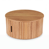 Norman 80cm Timber Round Coffee Table Natural