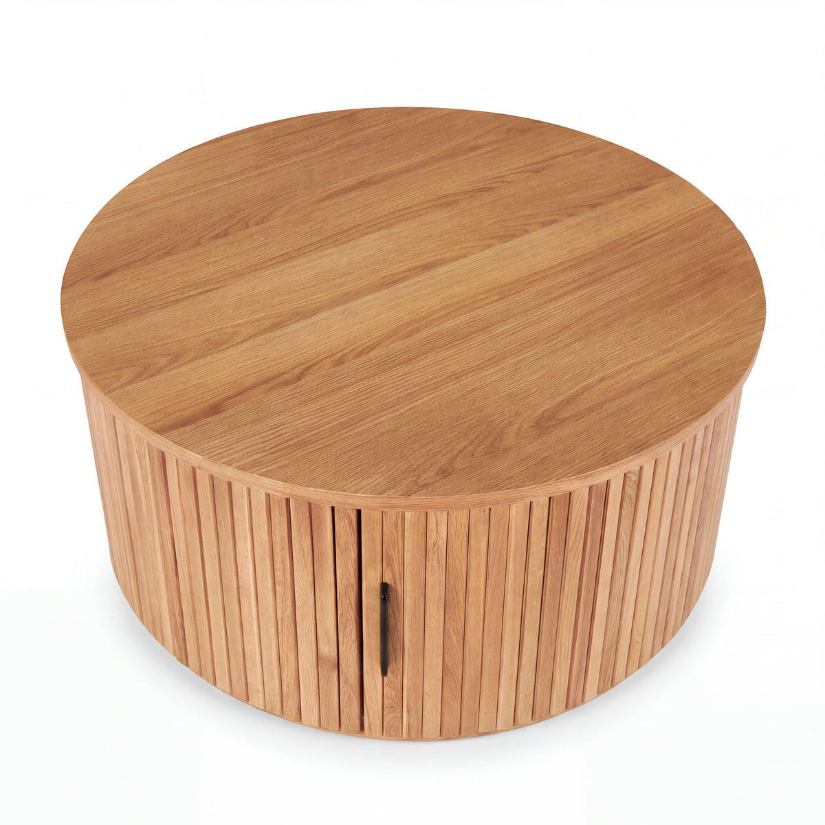 Norman 80cm Timber Round Coffee Table Natural