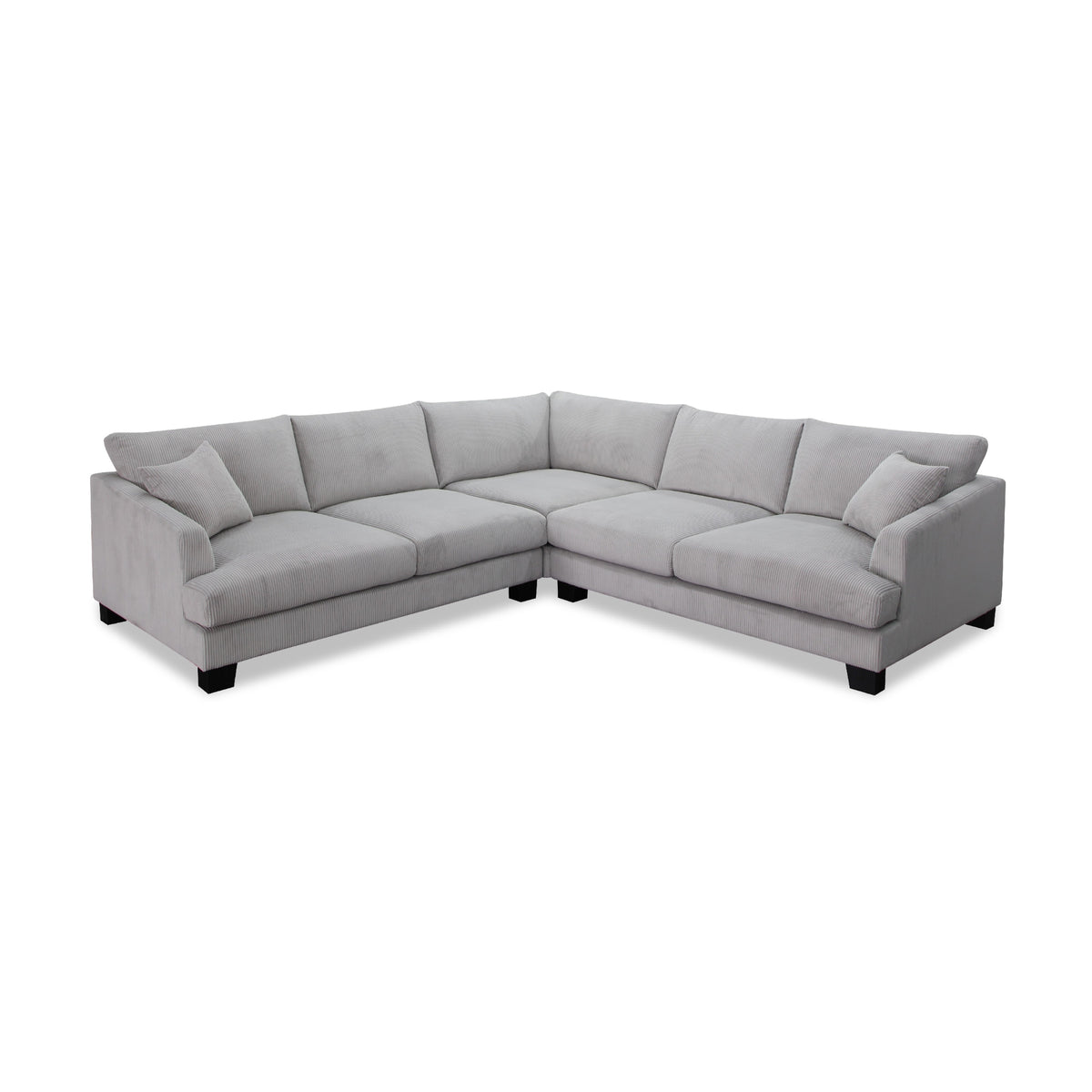 Orio 4 Seater Corner Sofa Lounge Set Light Grey