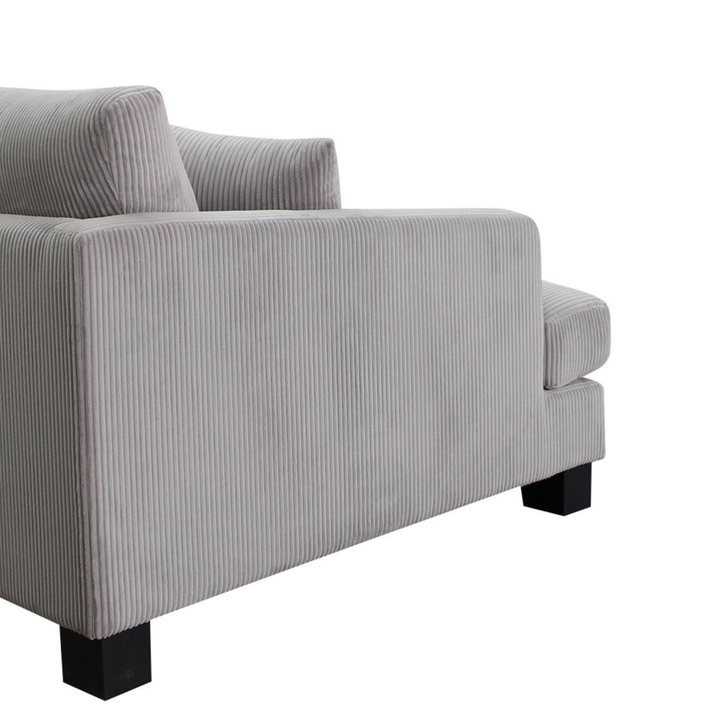 Orio 4 Seater Corner Sofa Lounge Set Light Grey