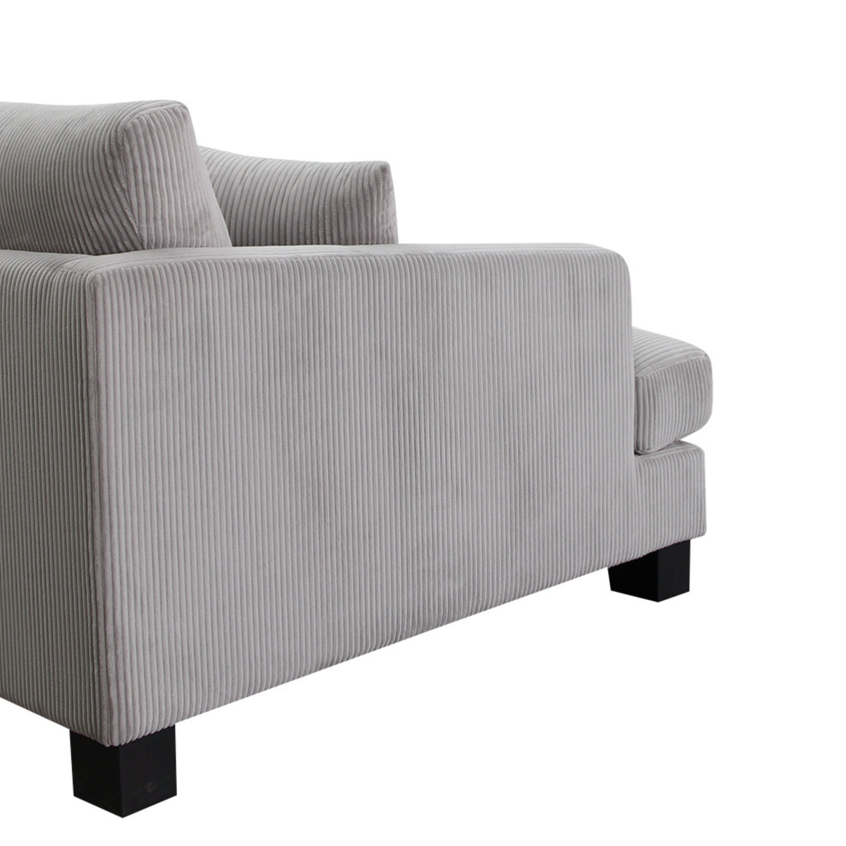 Orio 4 Seater Corner Sofa Lounge Set Light Grey