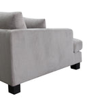 Orio 4 Seater Corner Sofa Lounge Set Light Grey