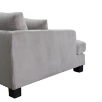 Orio 4 Seater Corner Sofa Lounge Set Light Grey
