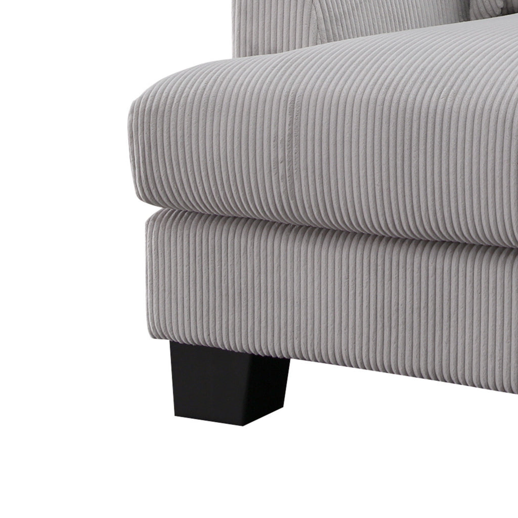Orio 4 Seater Corner Sofa Lounge Set Light Grey