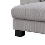 Orio 4 Seater Corner Sofa Lounge Set Light Grey