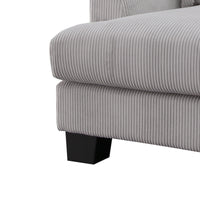 Orio 4 Seater Corner Sofa Lounge Set Light Grey