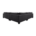 Orio 4 XL Seater Corner Sofa Lounge Set Charcoal