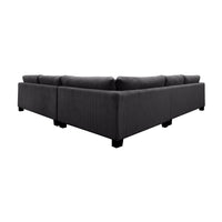 Orio 4 XL Seater Corner Sofa Lounge Set Charcoal