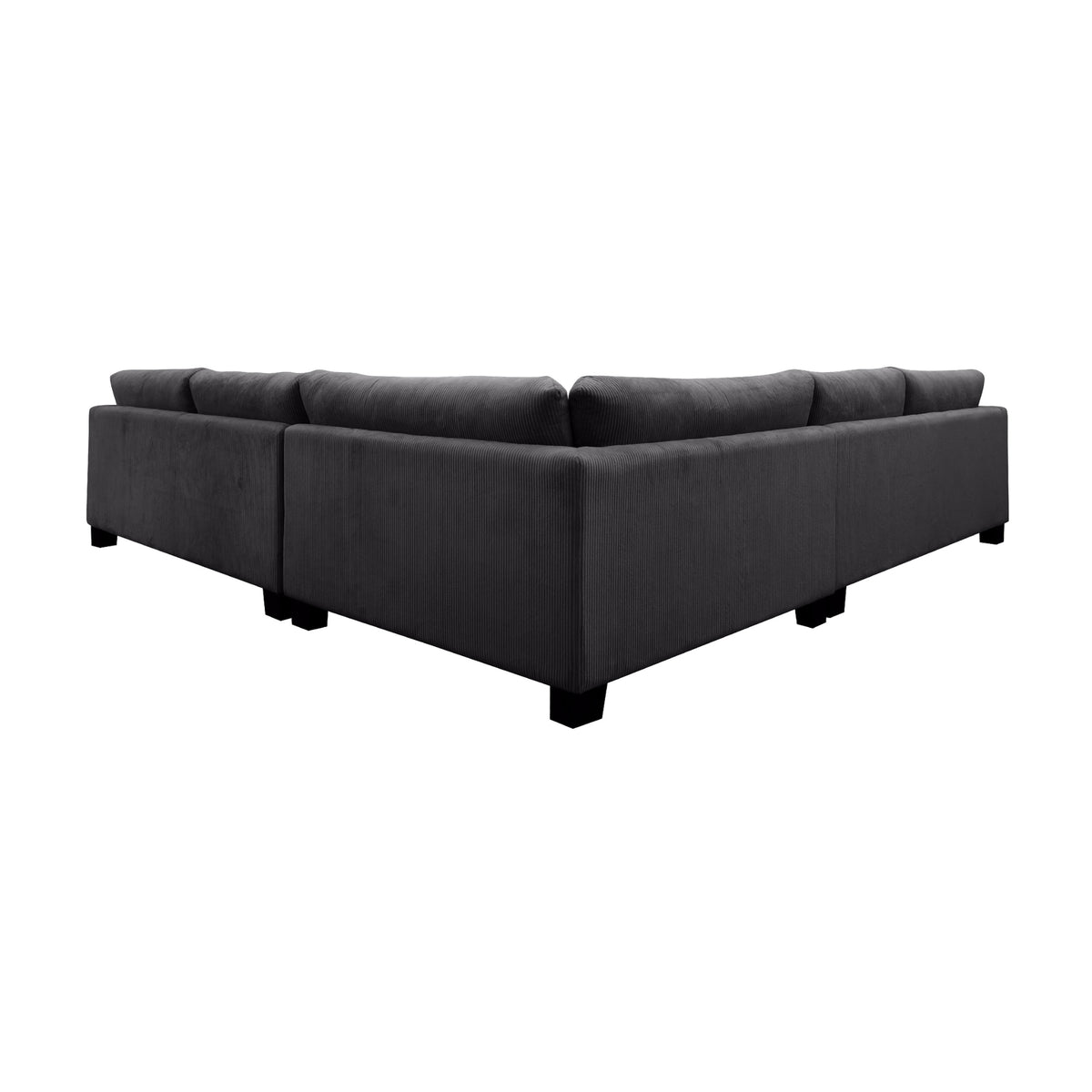 Orio 4 XL Seater Corner Sofa Lounge Set Charcoal