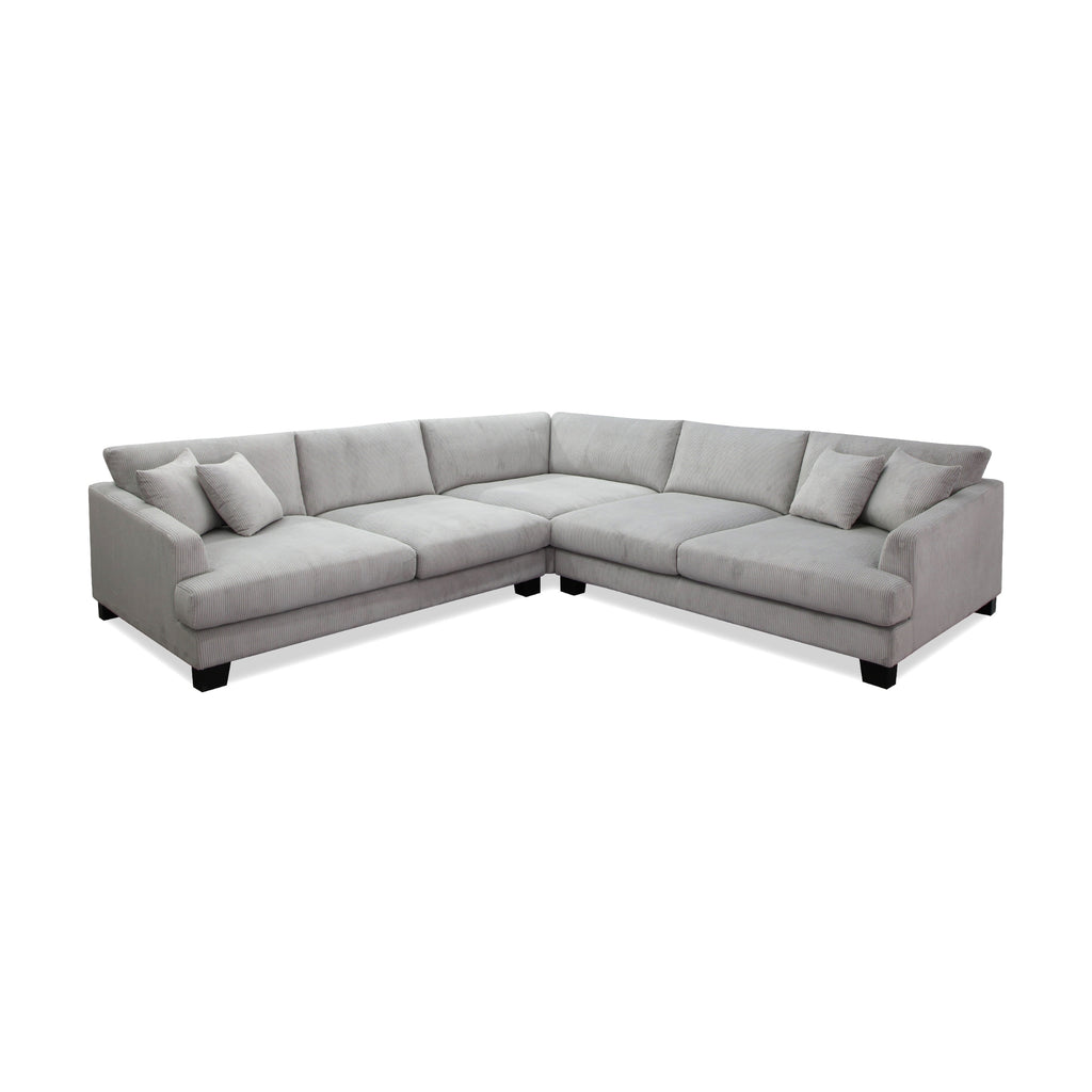 Orio 4 XL Seater Corner Sofa Lounge Set Light Grey
