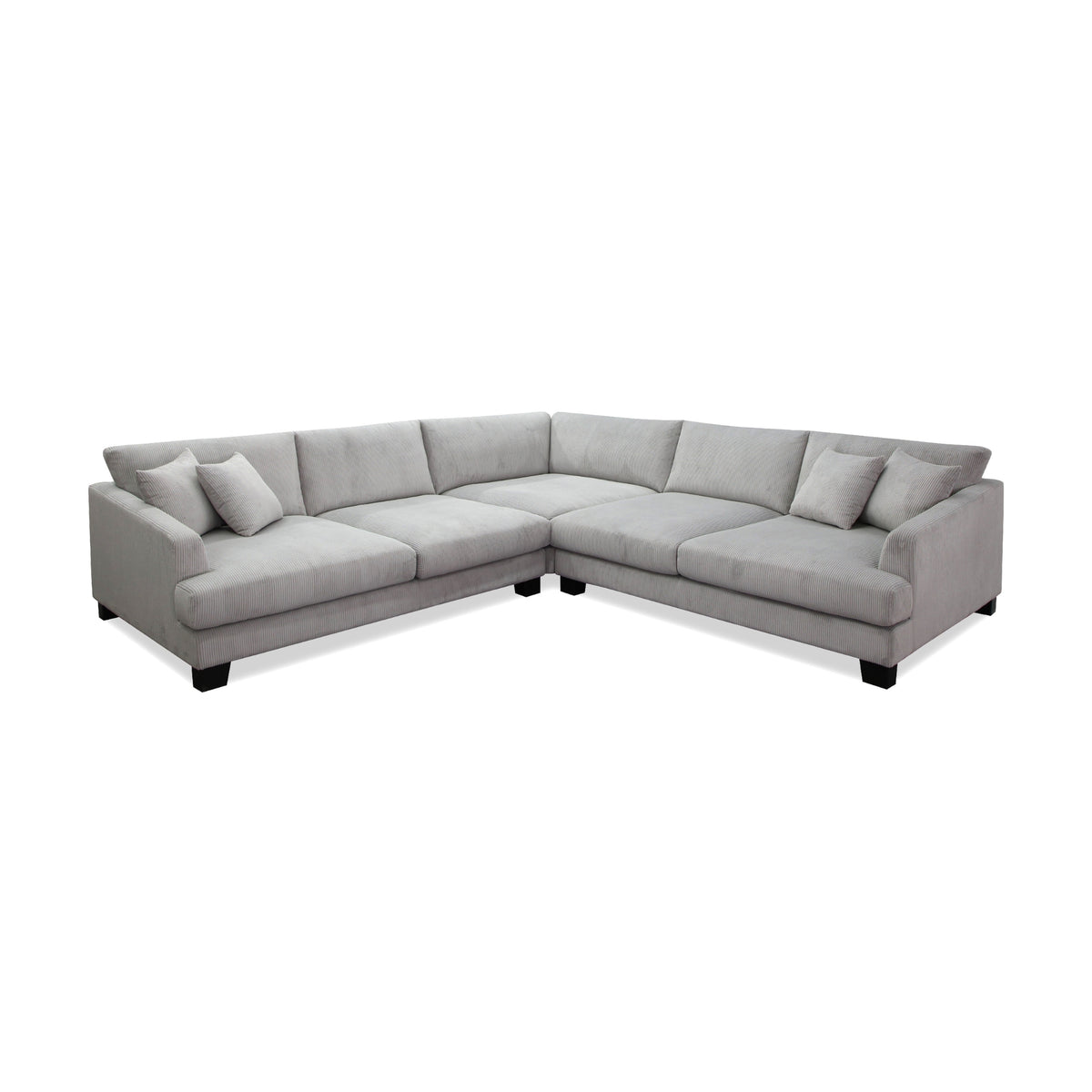 Orio 4 XL Seater Corner Sofa Lounge Set Light Grey