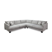Orio 4 XL Seater Corner Sofa Lounge Set Light Grey