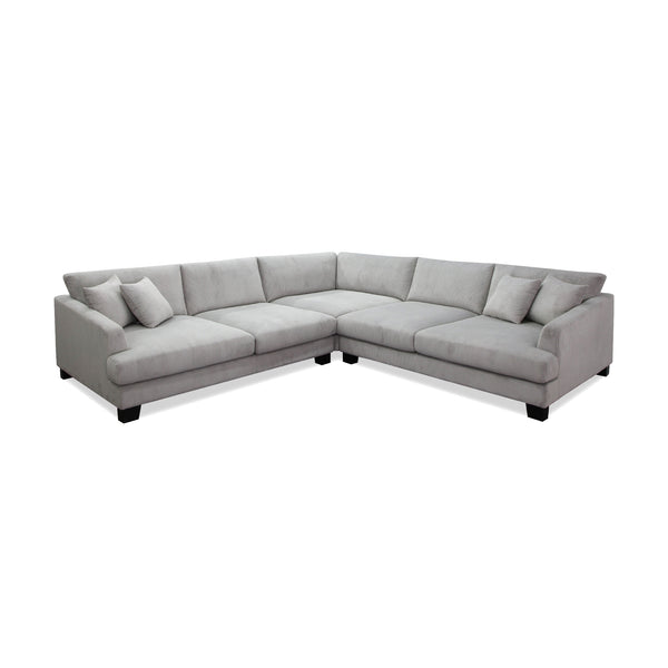 Orio 4 XL Seater Corner Sofa Lounge Set Light Grey