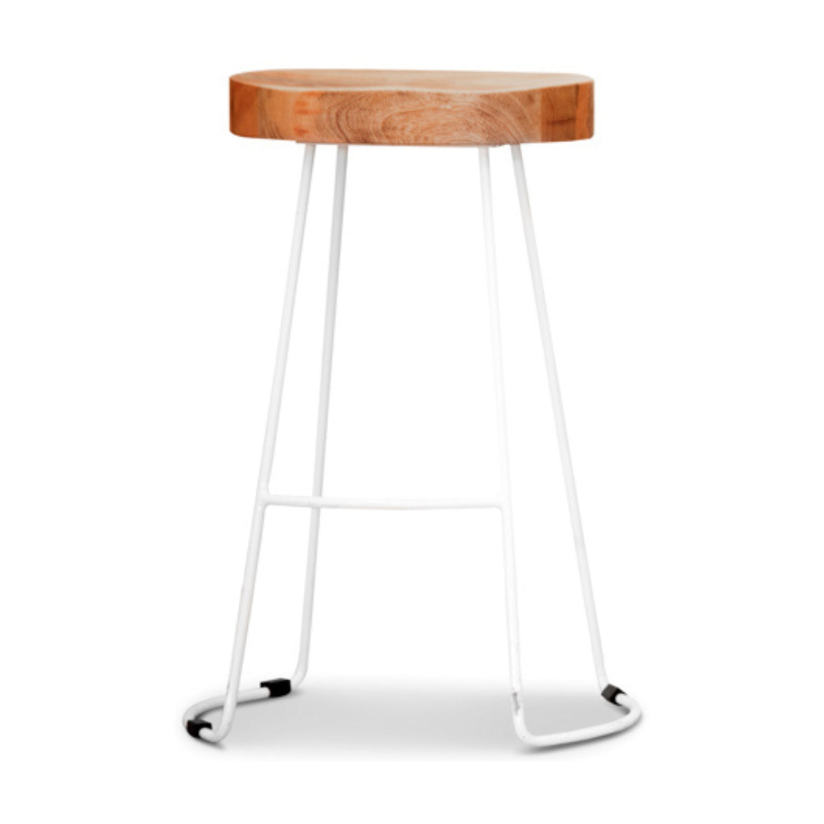 Otte Barstool Bar Chair Metal Frame White Oak