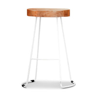 Otte Barstool Bar Chair Metal Frame White Oak