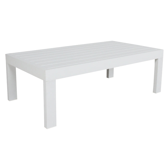 Outie 133cm Outdoor Coffee Table White 