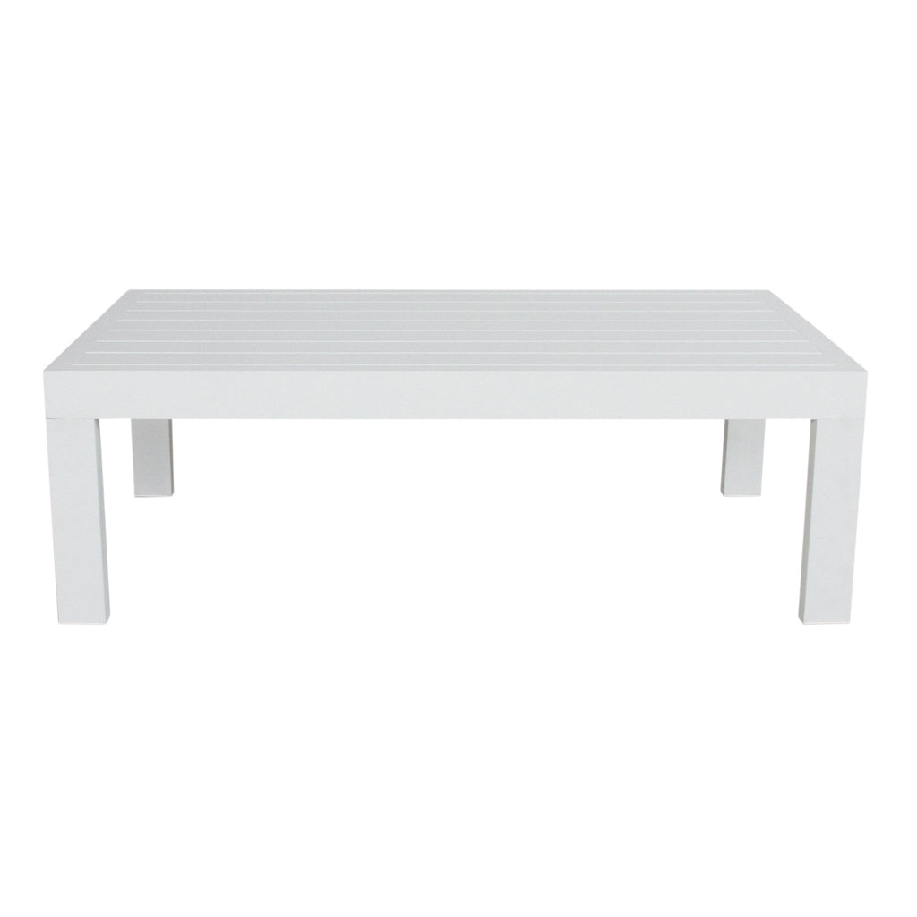 Outie 133cm Outdoor Coffee Table White 