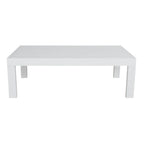 Outie 133cm Outdoor Coffee Table White 