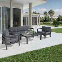 Outie 2 Seater Outdoor Sofa Lounge Charcoal 