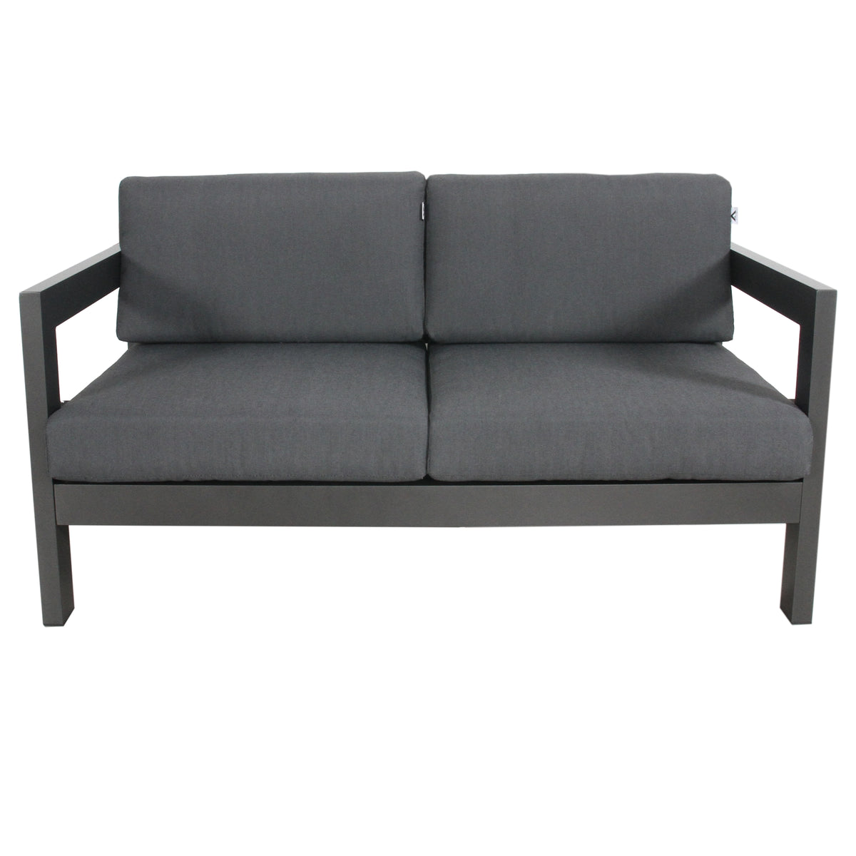 Outie 2 Seater Outdoor Sofa Lounge Charcoal 