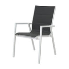 Outie 2pc Set Aluminium Outdoor Dining Chair White