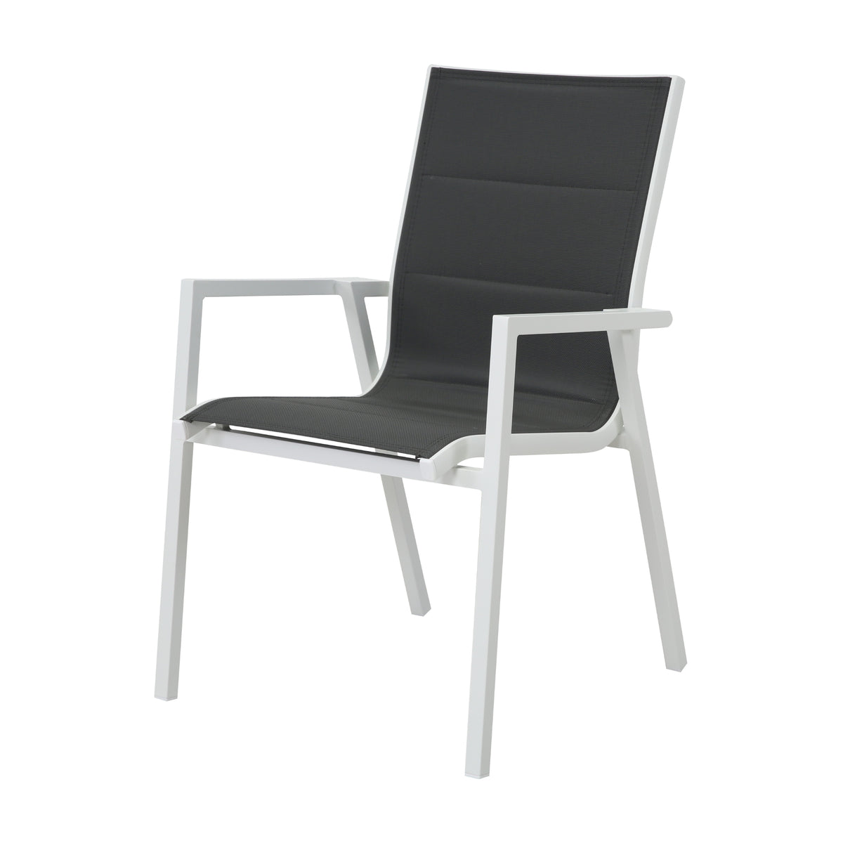 Outie 2pc Set Aluminium Outdoor Dining Chair White