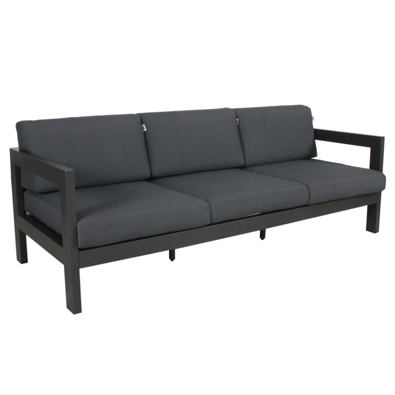 Outie 3 Seater Outdoor Sofa Lounge Charcoal 