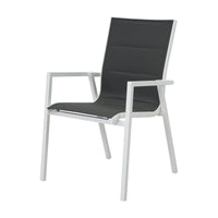 Outie 9pc Set Aluminium Outdoor Dining 220cm Table Chair White