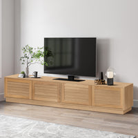 Owen 220cm 4 Doors ETU Entertainment TV Unit Natural