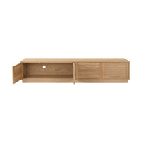 Owen 220cm 4 Doors ETU Entertainment TV Unit Natural