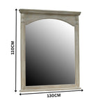 Paris Mirror for Dresser Washed Grey