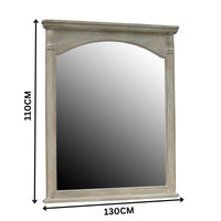 Paris Mirror for Dresser Washed Grey