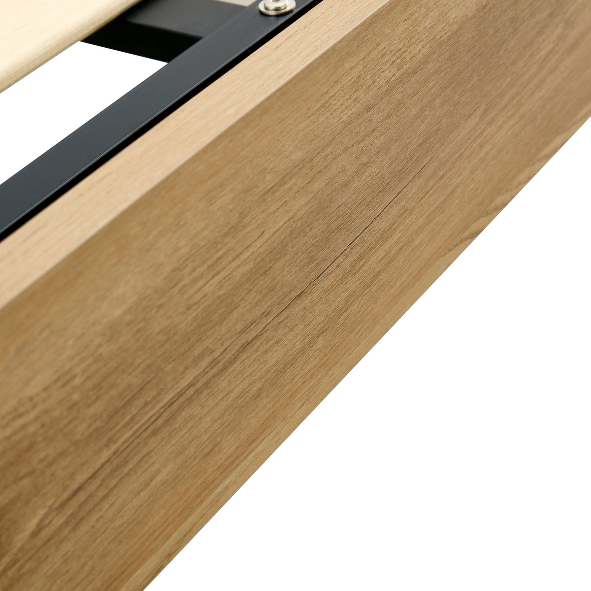Patricia King Single Bed Frame Natural Oak